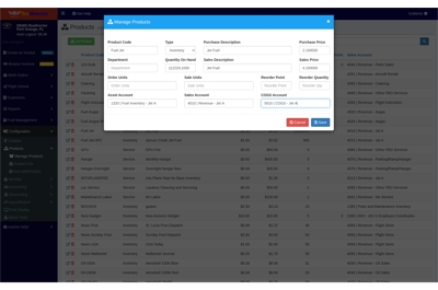 FBO Director Manage Products Page Screen Capture